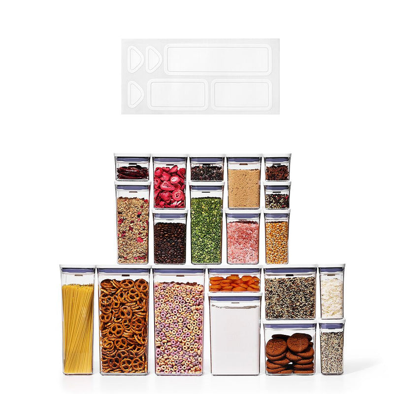 POP Removable Labels & 20-Piece POP Container Set Bundle L9
