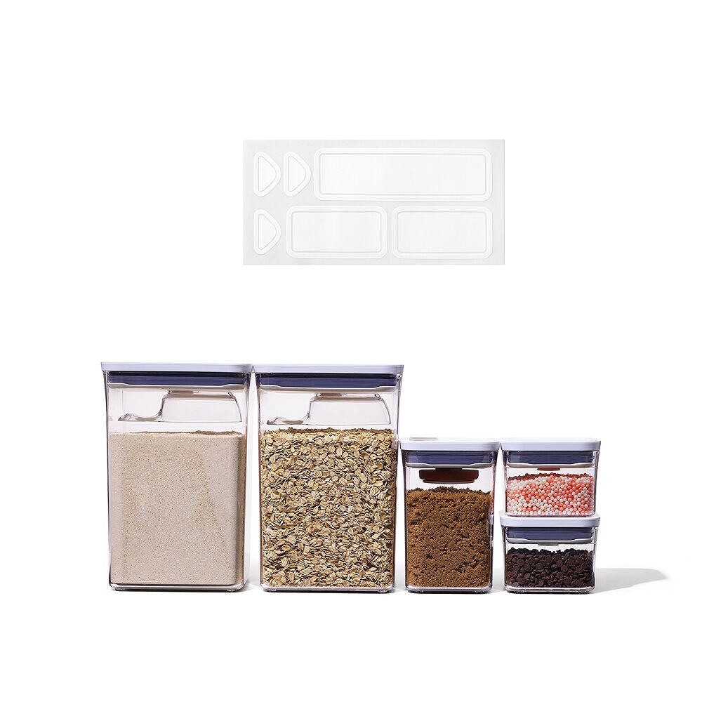 POP Removable Labels & 8-Piece POP Container Baking Set Bundle O3