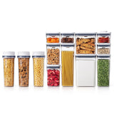 3 Piece Cereal Dispenser Set & 10-Piece POP Container Set Bundle A0