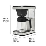 8-Cup Coffee Maker with Podless Single-Serve Function and Glass Carafe Q8