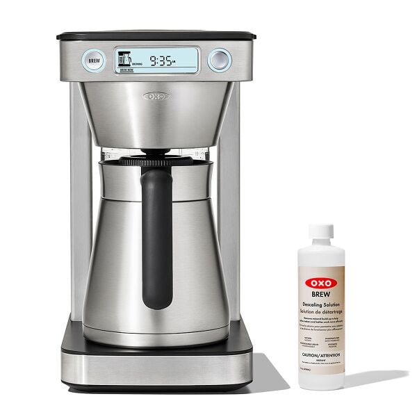 12-Cup Coffee Maker with Podless Single-Serve Function & Descaling Solution Bundle Q0