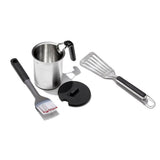 Grilling Basting Pot and Brush Set & Grilling Precision Turner Bundle E3