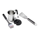 Grilling Basting Pot and Brush Set & Grilling Precision Turner Bundle E3