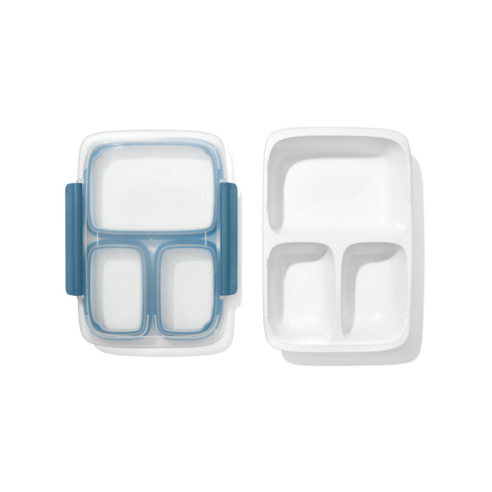 Prep & Go 4.1-Cup Divided Container - Ocean Blue B7