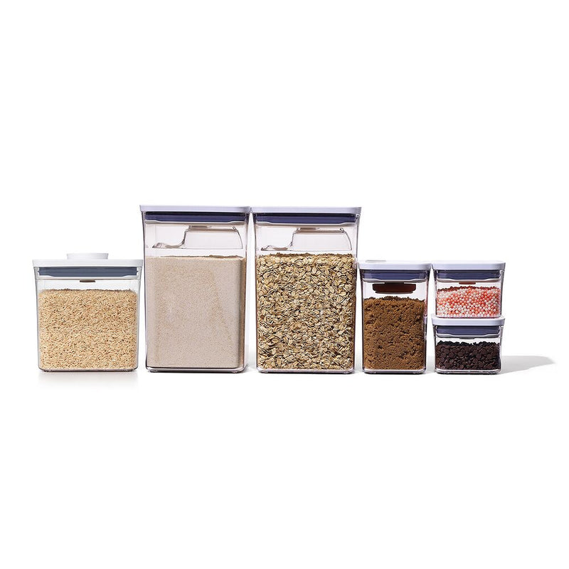 8-Piece POP Container Baking Set & POP Container - Big Square Short (2.8 Qt.) Bundle R7