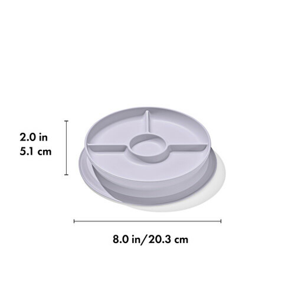 Stick & Stay Suction Divided Plate I5