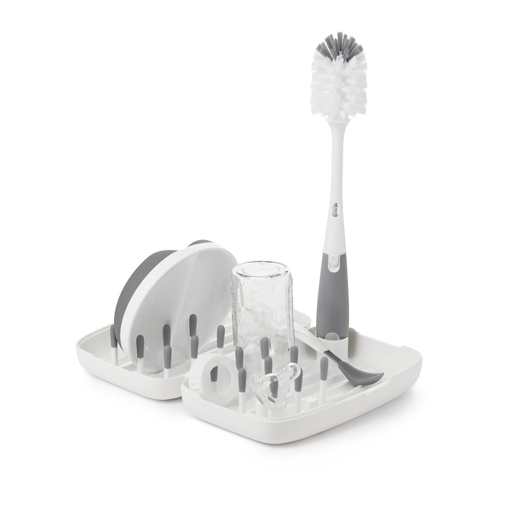 On-the-Go Drying Rack with Bottle Brush E0