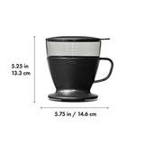 Pour Over Coffee Maker with Water Tank - Matte Black R9