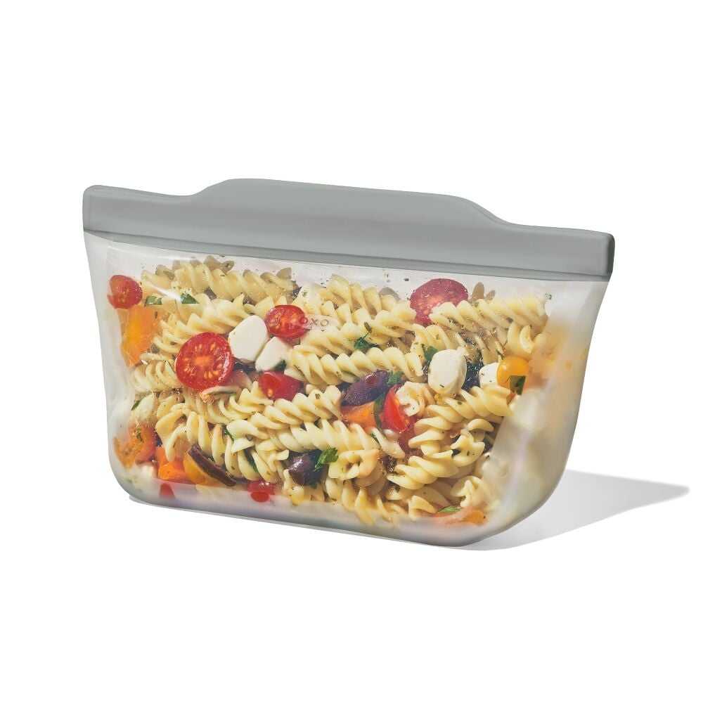 Silicone Reusable Bag  Stand-Up Quart (32 oz) - Fog M2