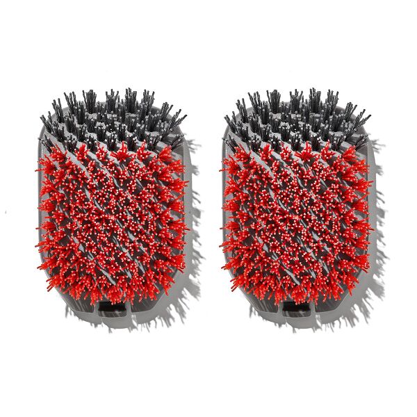 Outdoor Nylon Grill Brush Set of 2 Replacement Heads R8