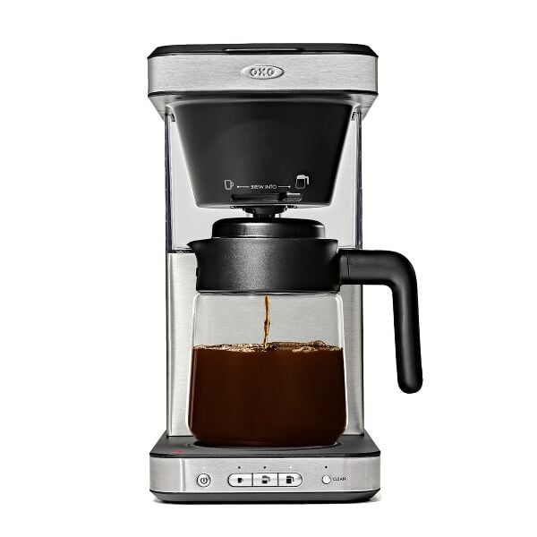 8-Cup Coffee Maker with Podless Single-Serve Function and Glass Carafe Q8