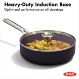 Ceramic Professional Non-Stick 3-Quart Sauté Pan with Lid P3