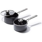 Ceramic Professional Non-Stick 4-Piece Saucepan Set (1.7 Qt & 2.3 Qt) L4