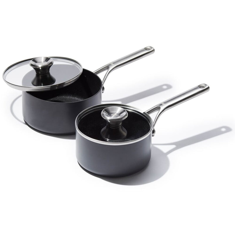Ceramic Professional Non-Stick 4-Piece Saucepan Set (1.7 Qt & 2.3 Qt) L4