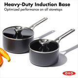 Ceramic Professional Non-Stick 4-Piece Saucepan Set (1.7 Qt & 2.3 Qt) L4