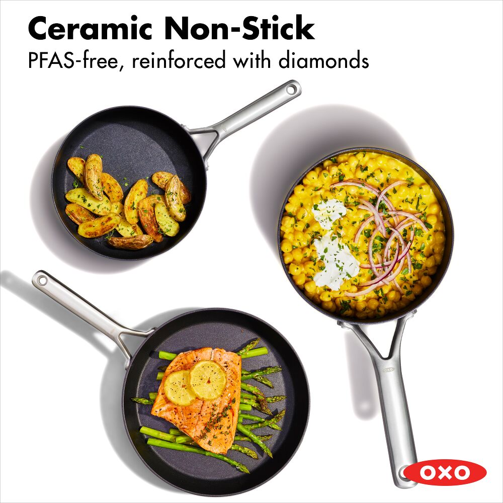 OXO Ceramic Professional Non-Stick 5-Piece Cookware Set D6