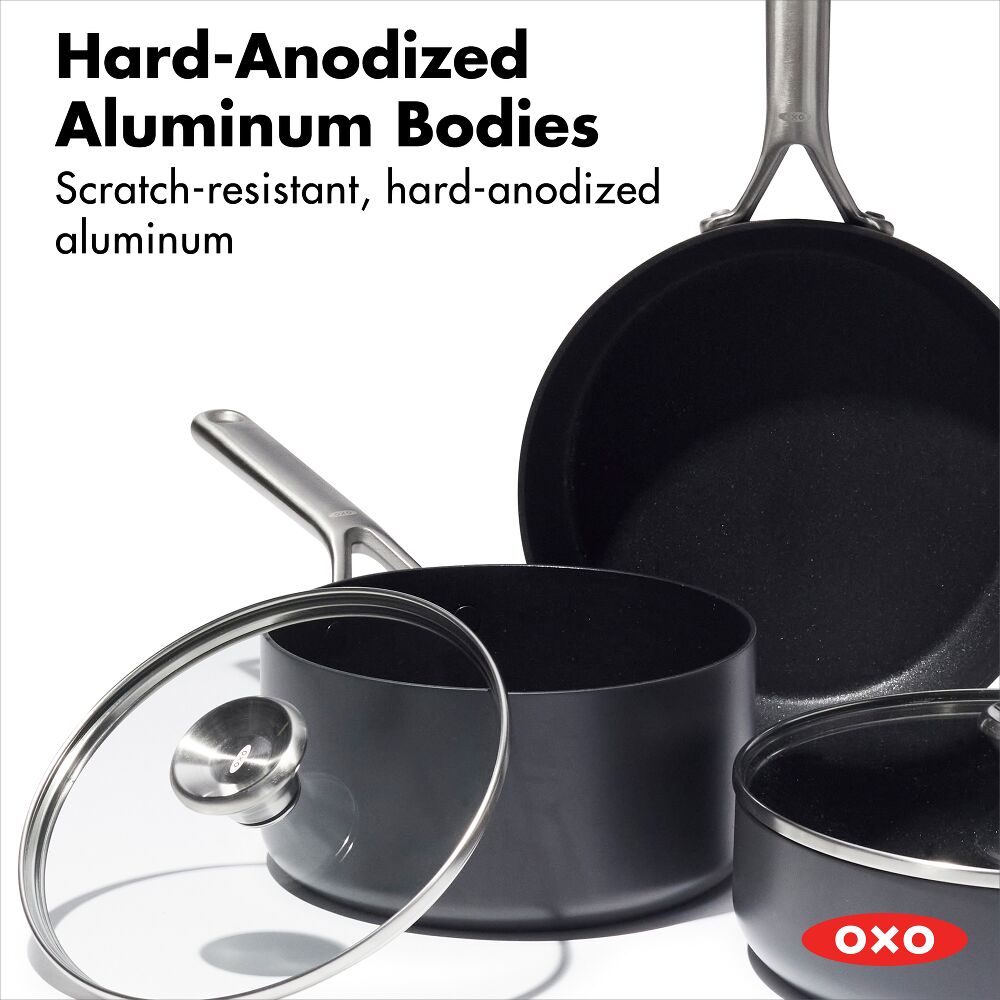 OXO Ceramic Professional Non-Stick 5-Piece Cookware Set D6