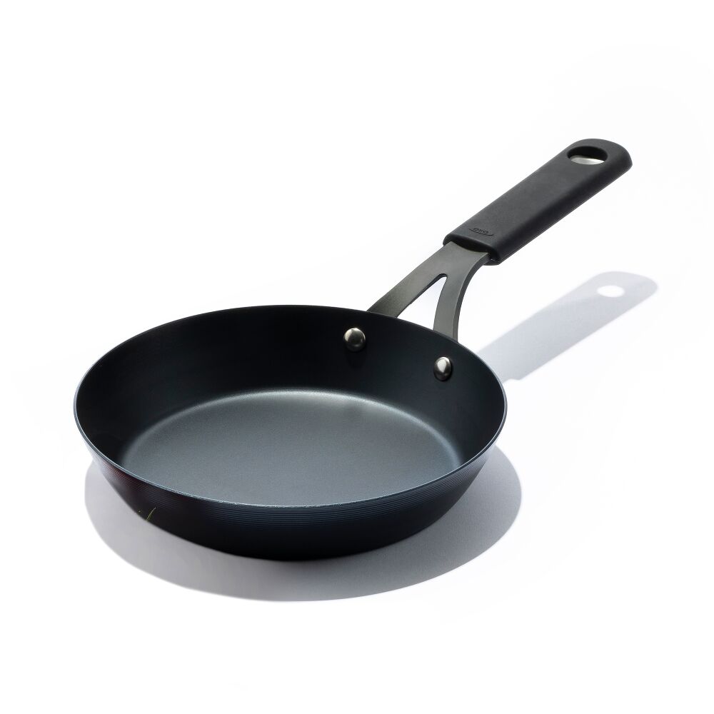 Carbon Steel Obsidian Series 8-Inch Frypan with Silicone Sleeve P7