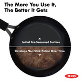 Carbon Steel Obsidian Series 8-Inch Frypan with Silicone Sleeve P7