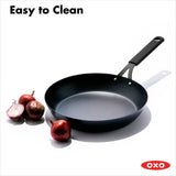 OXO Carbon Steel Obsidian Series 12-Inch Frypan with Silicone Sleeve Y8