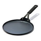 Obsidian Carbon Steel 10-Inch Crêpe Pan with Silicone Sleeve S9
