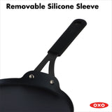 Obsidian Carbon Steel 10-Inch Crêpe Pan with Silicone Sleeve S9