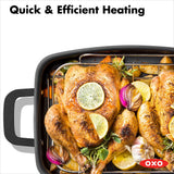 Carbon Steel Obsidian Series Roaster with Rack X4