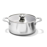 Stainless Steel Mira Series 5.2qt Casserole And Lid P8