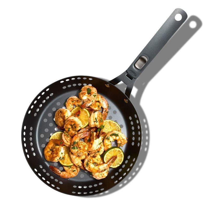 Outdoor 10" Perforated Carbon Steel Pan J5