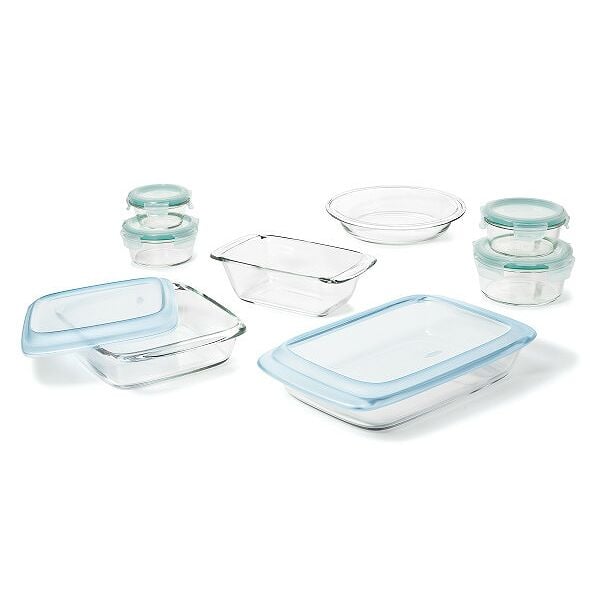 14-Piece Glass Bake, Serve & Store Set O5