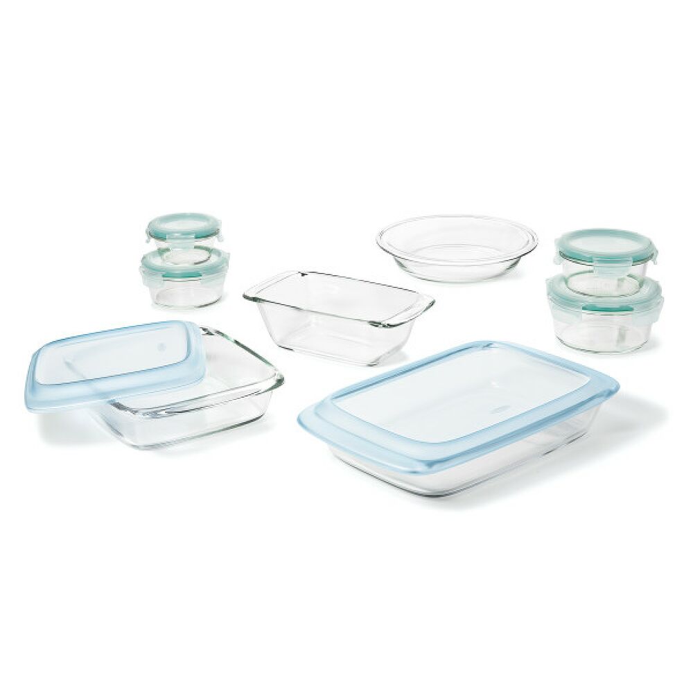 14-Piece Glass Bake, Serve & Store Set O5