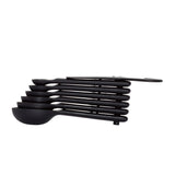 7 Piece Plastic Measuring Spoons - Black Q6