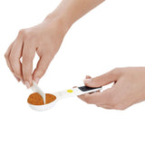 7 Piece Plastic Measuring Spoons - White V3