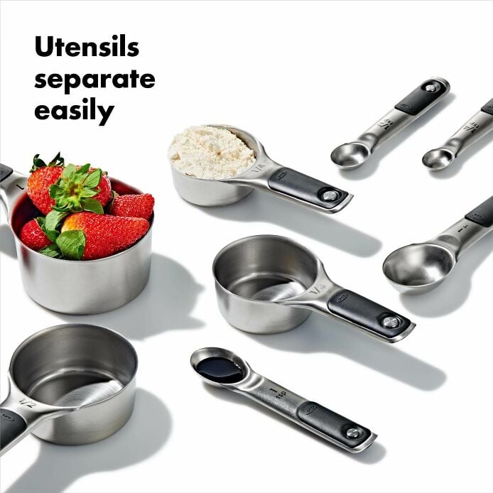 Stainless Steel Measuring Cups and Spoons Set N3