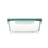 Smart Seal 8 Cup Glass Rectangle Container - Teal B4