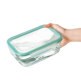Smart Seal 8 Cup Glass Rectangle Container - Teal A8