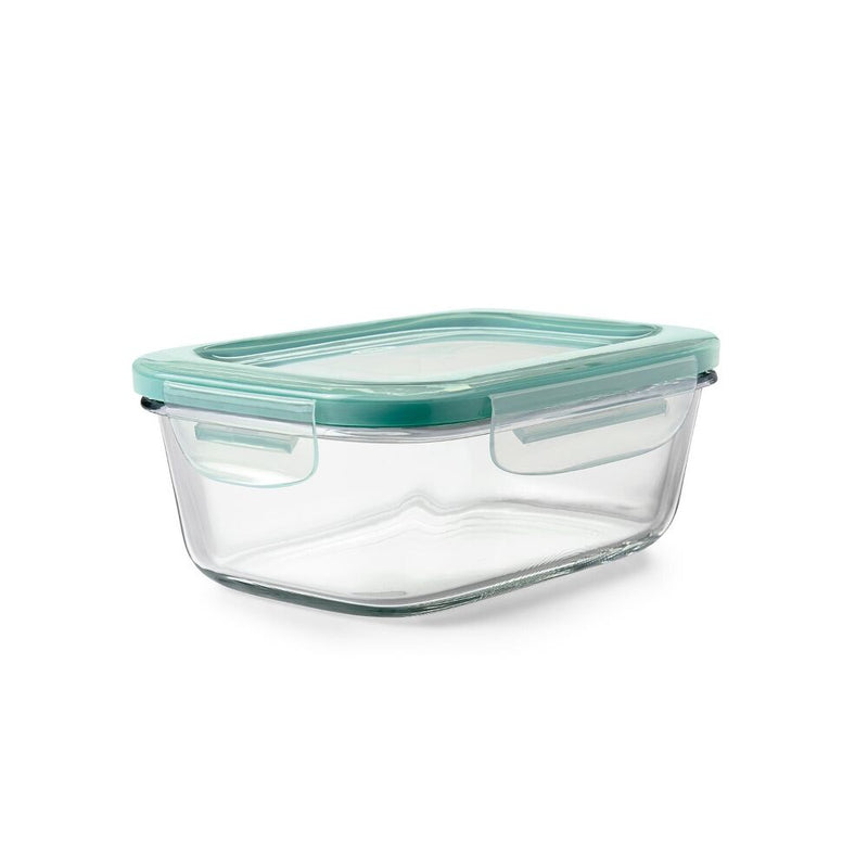 Smart Seal 3.5 Cup Glass Rectangle Container - Teal T3