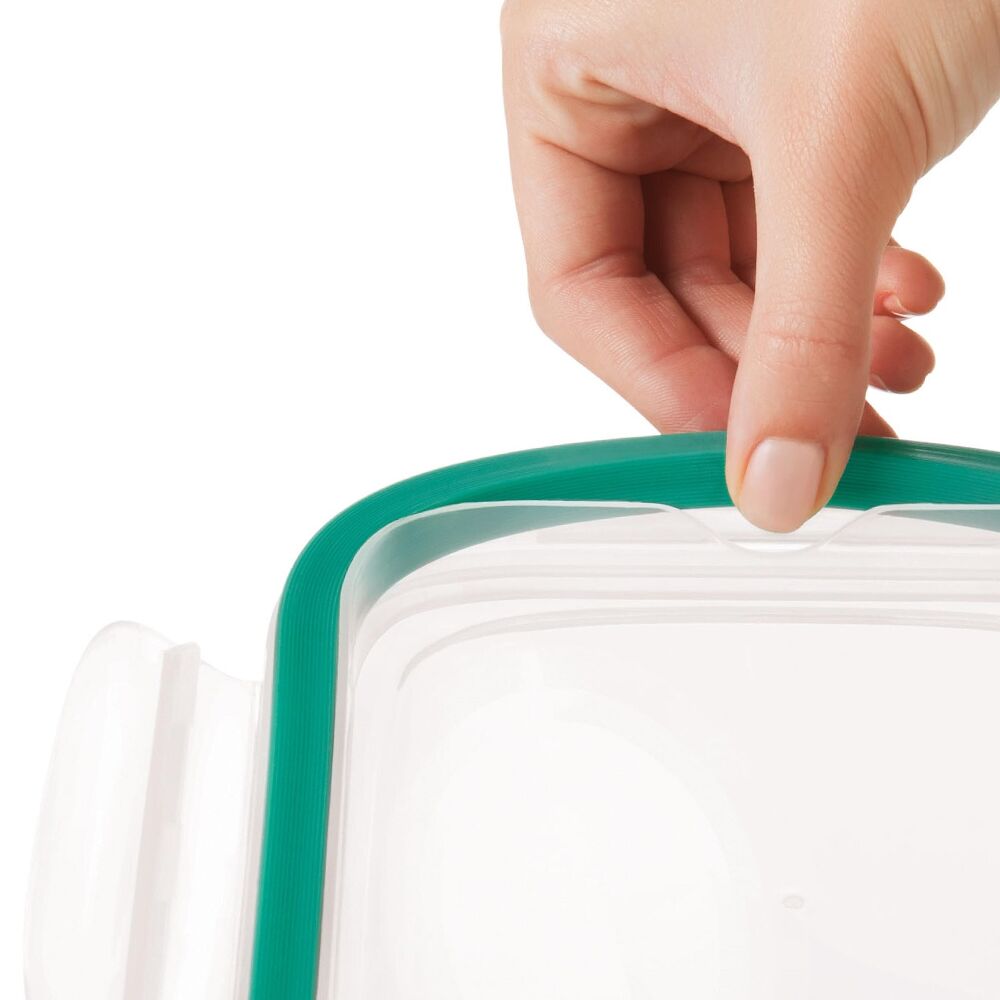 Smart Seal 3.5 Cup Glass Rectangle Container - Teal T3