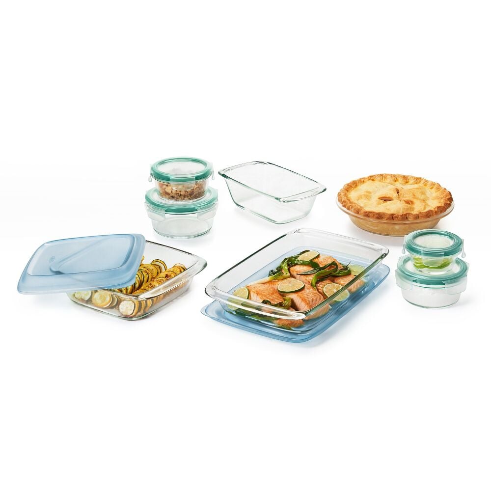 14-Piece Glass Bake, Serve & Store Set O5