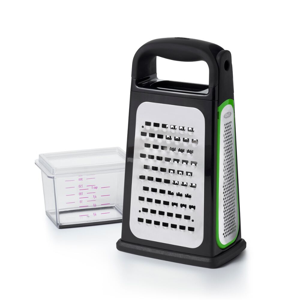 Etched Box Grater With Removable Zester U5