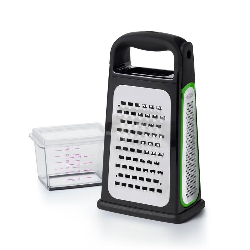 Etched Box Grater With Removable Zester U5