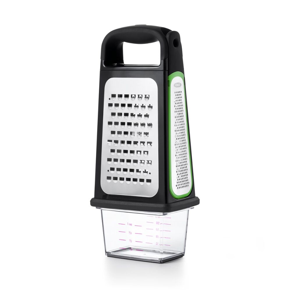 Etched Box Grater With Removable Zester U5