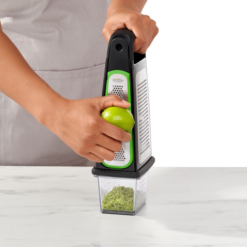 Etched Box Grater With Removable Zester U5