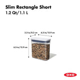 POP Container - Slim Rectangle Short (1.2 Qt.) F2