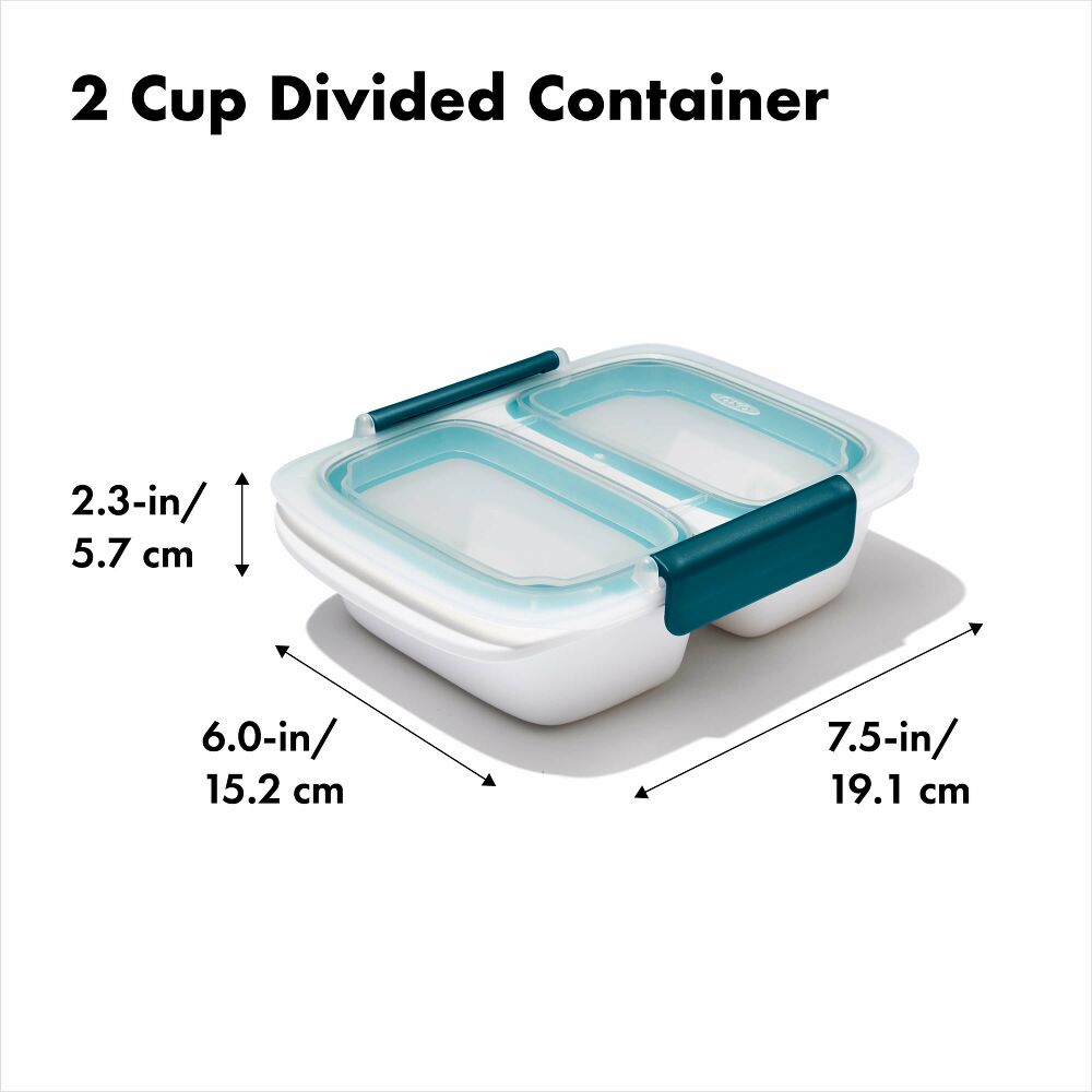 Prep & Go 2-Cup Divided Container X0