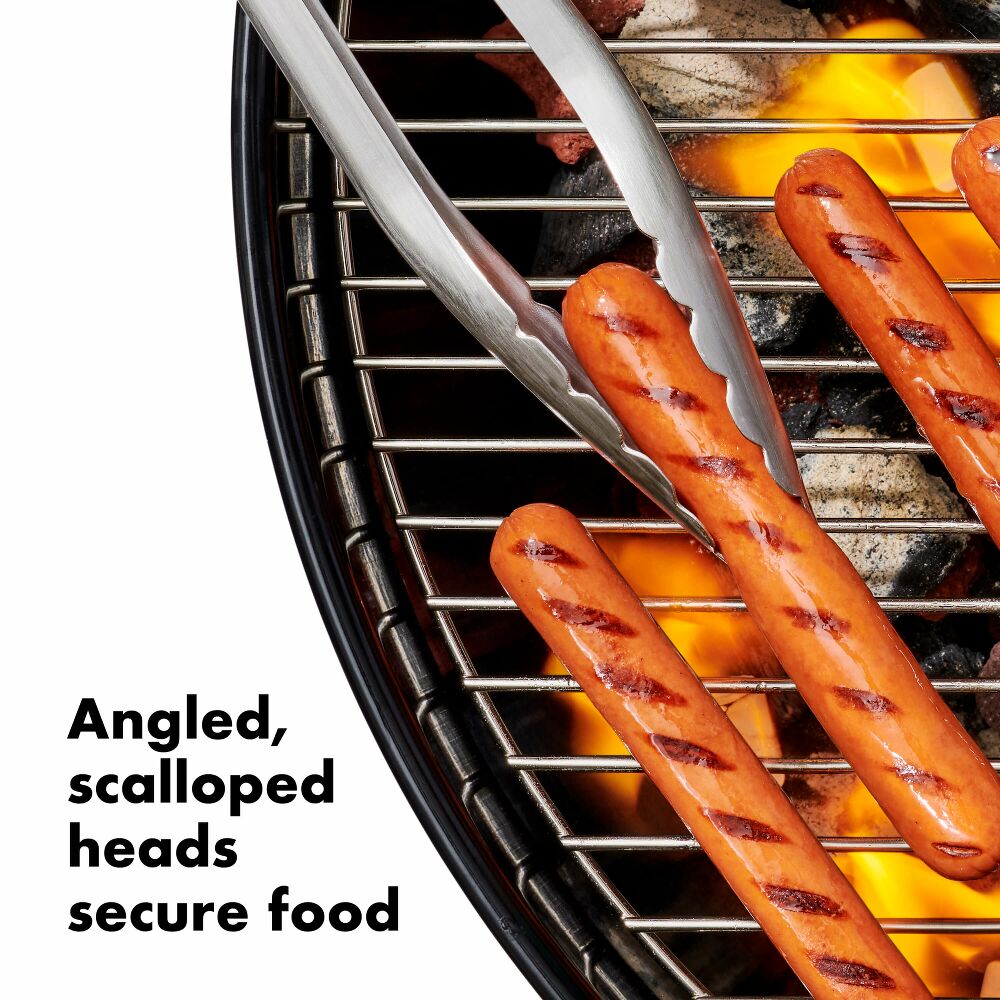 Grilling Tongs with Built-In Bottle Opener Y5