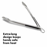 Grilling Tongs with Built-In Bottle Opener Y5