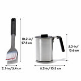 Grilling Basting Pot and Brush Set P0