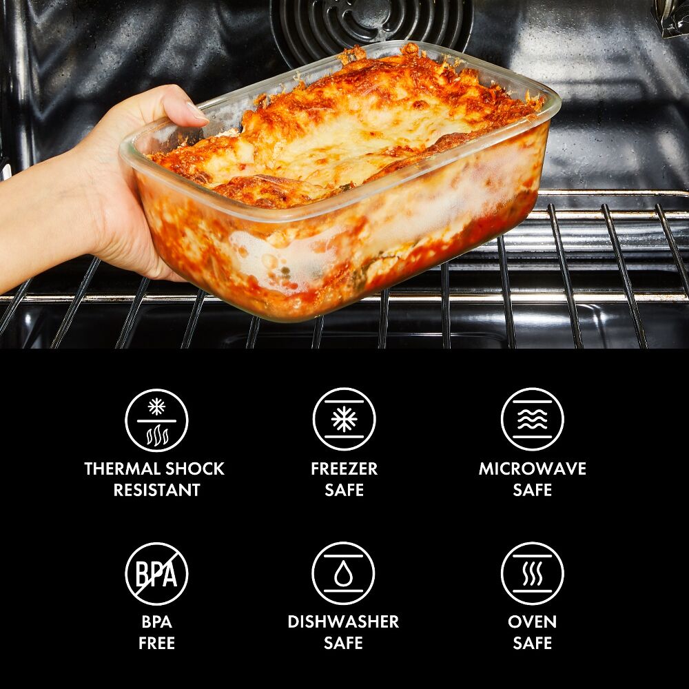 16 Piece Glass Smart Seal Everyday Container Set D1