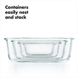 16 Piece Glass Smart Seal Everyday Container Set D1